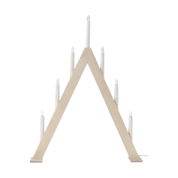 Nord adventstage 60 cm - Hvidglaseret - Scandi Living