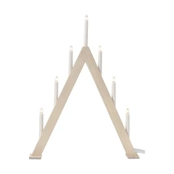 Nord adventstage 60 cm - Hvidglaseret - Scandi Living