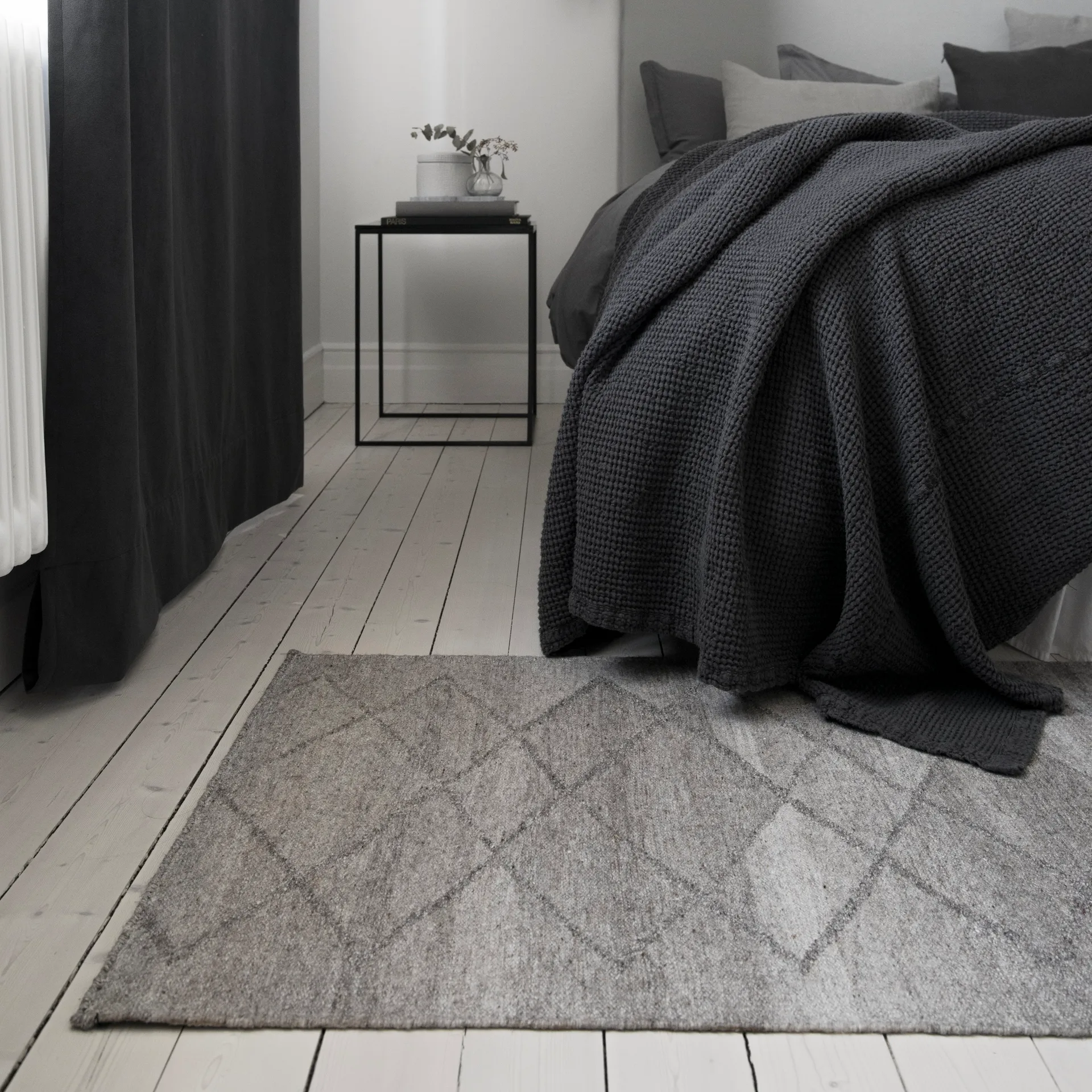 Peak Uldtæpper naturgrå, 170x240 cm Scandi Living