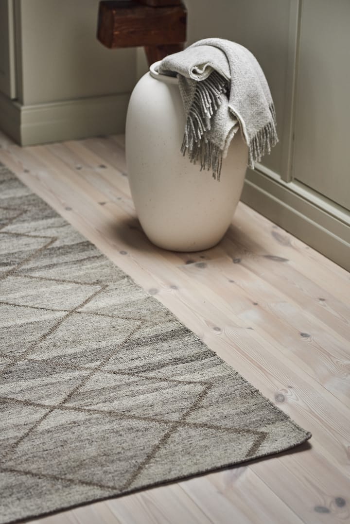 Peak Uldtæpper naturgrå, 80x240 cm Scandi Living
