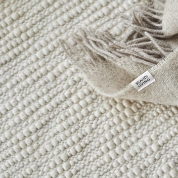 Pebble uldtæppe hvid - 170x240 cm - Scandi Living