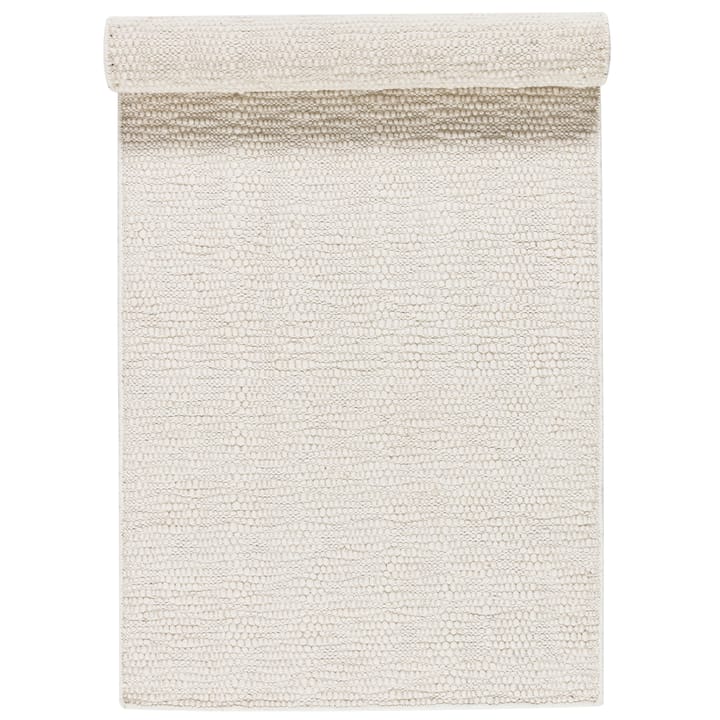 Pebble uldtæppe hvid, 80x240 cm Scandi Living