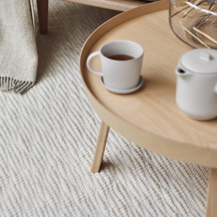 Pebble uldtæppe hvid - 80x240 cm - Scandi Living