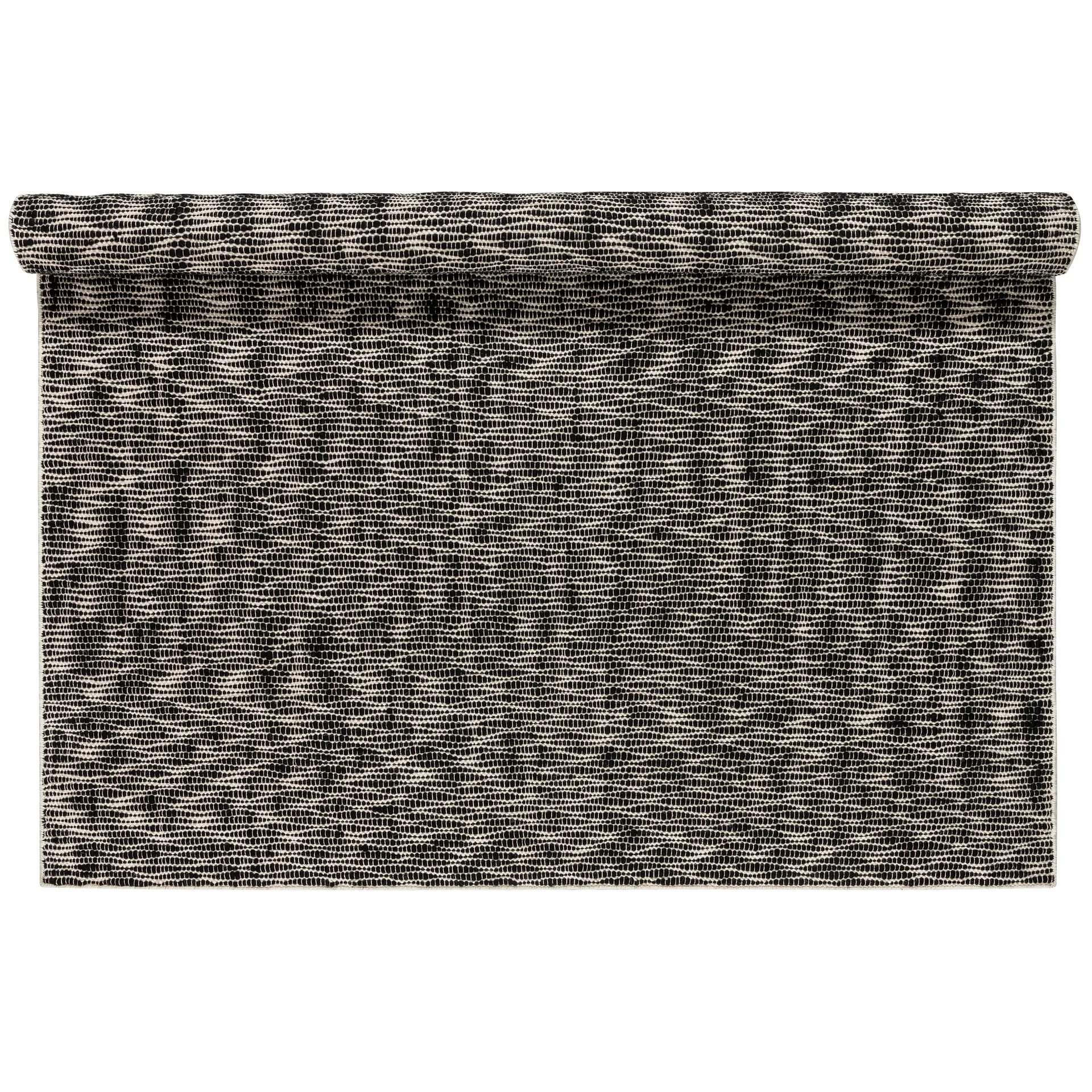 Pebble uldtæppe sort, 200x300 cm Scandi Living