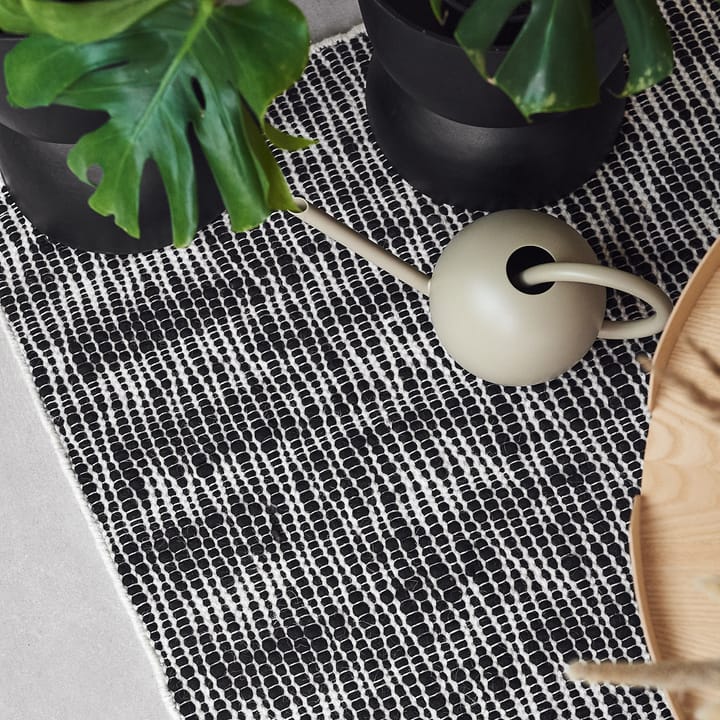 Pebble uldtæppe sort - 200x300 cm - Scandi Living