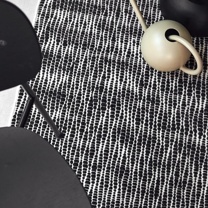 Pebble uldtæppe sort - 200x300 cm - Scandi Living