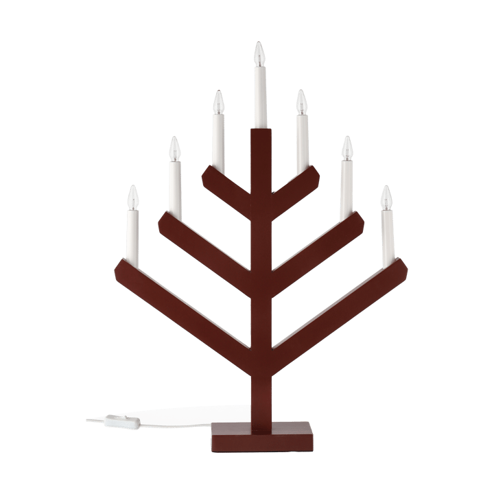 Pine adventslysestage 62 cm - Rød - Scandi Living