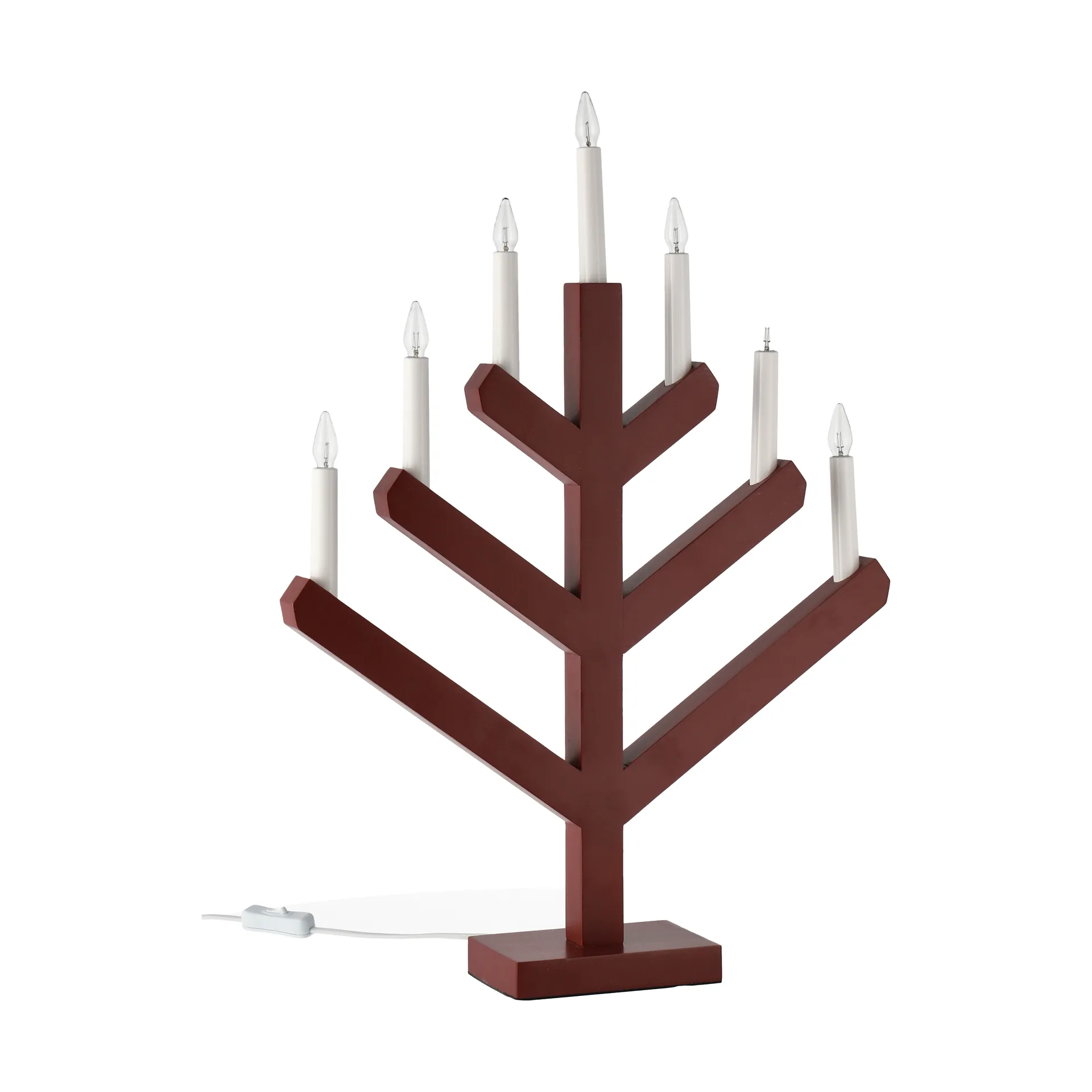 Pine adventslysestage 62 cm, Rød Scandi Living