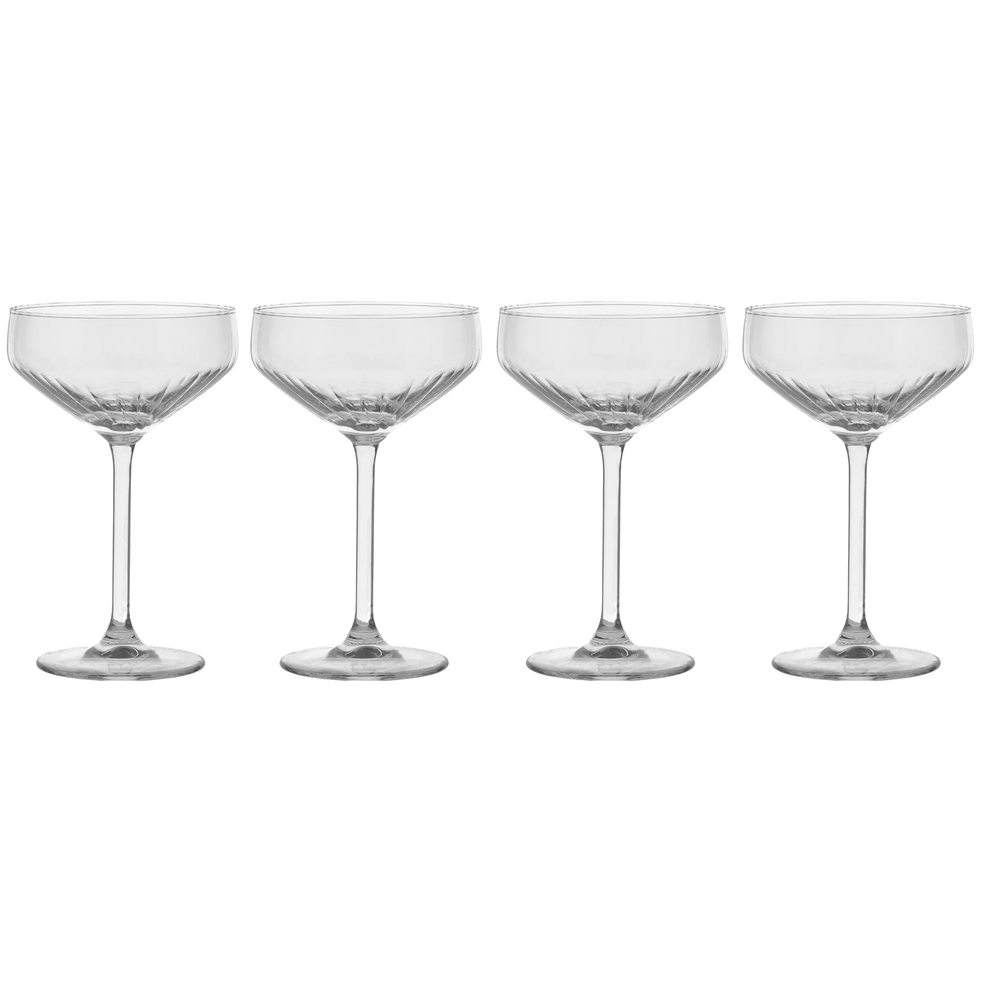Pristine champagne coupe 29 cl 4-pak, Klar Scandi Living