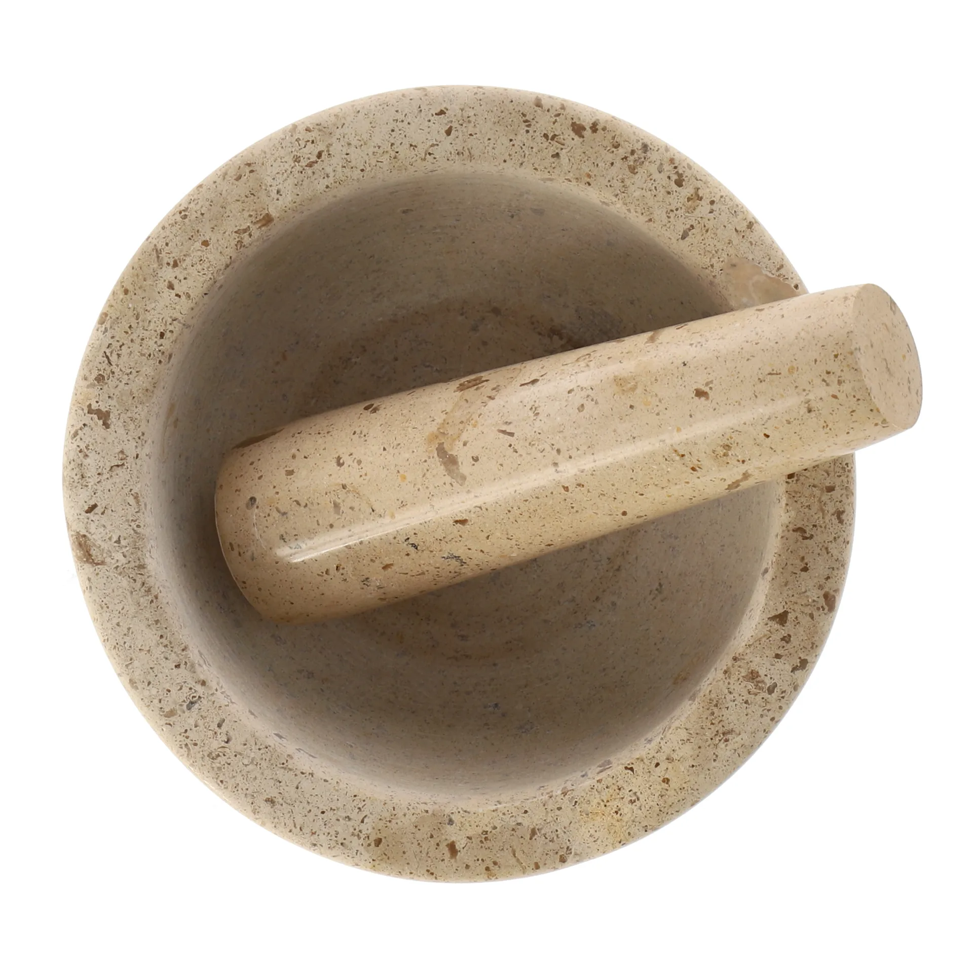 Ridge morter Ø14x7 cm, Marmor Scandi Living