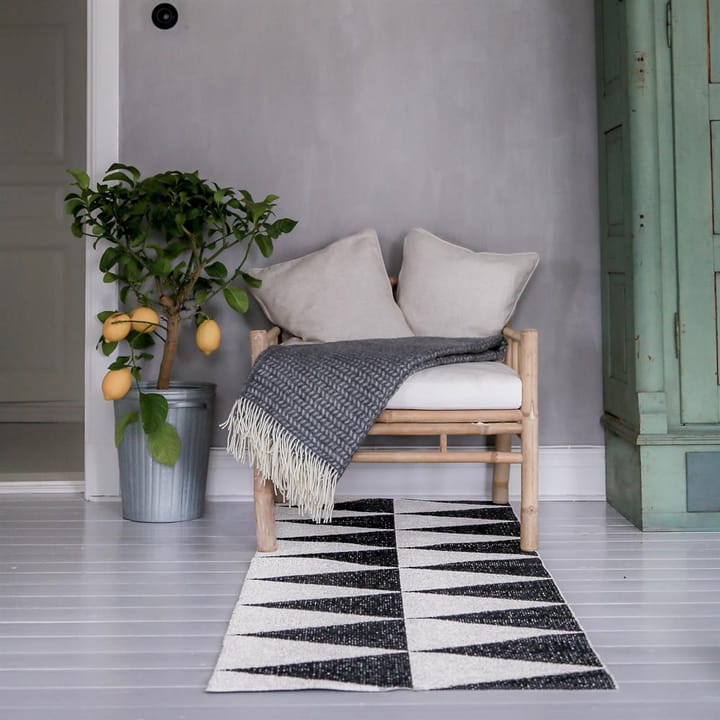 Rime tæppe sort, 70 x 200 cm Scandi Living