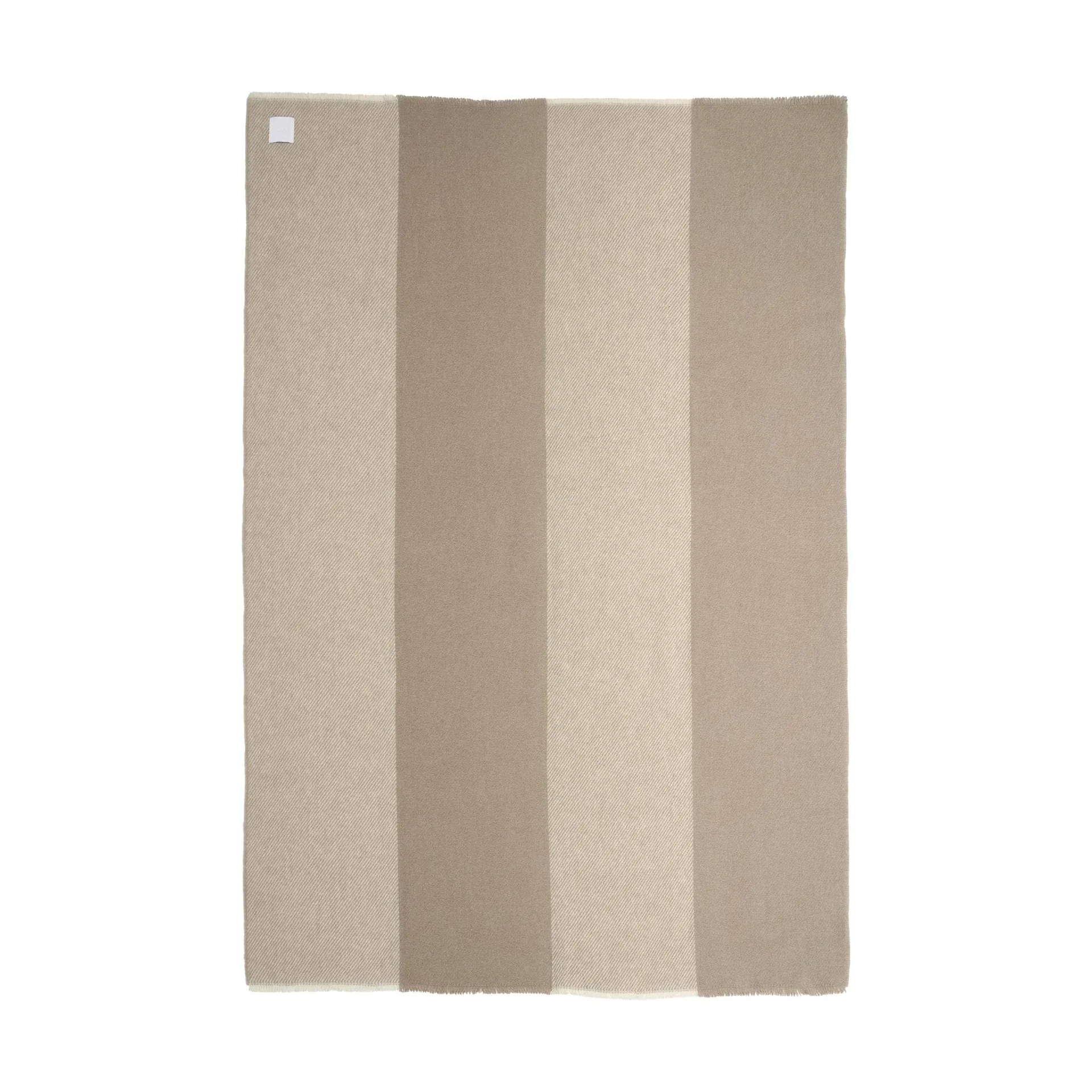 Row stribet uldplaid, Beige, 120x185 cm Scandi Living