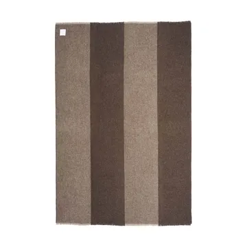 Row stribet uldplaid - Brun, 120x185 cm - Scandi Living