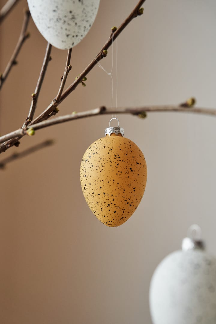 Ruge glasæg 8 cm 6-pak, Gul Scandi Living