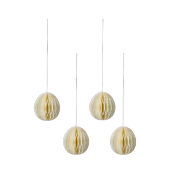 Ruge papiræg 7 cm 6-pak - Beige - Scandi Living