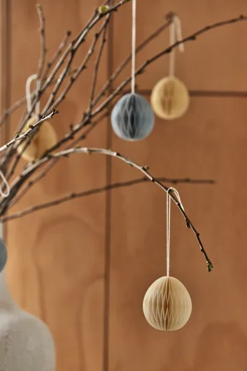 Ruge papiræg 7 cm 6-pak - Beige - Scandi Living