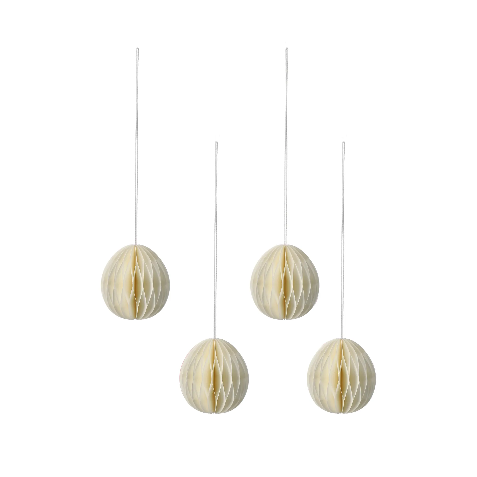 Ruge papiræg 7 cm 6-pak, Hvid Scandi Living