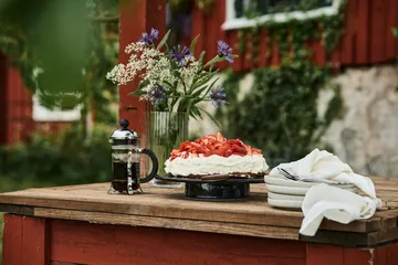 Sandsbro asiet lysegrå, Ø20 cm, 4-pak - Scandi Living