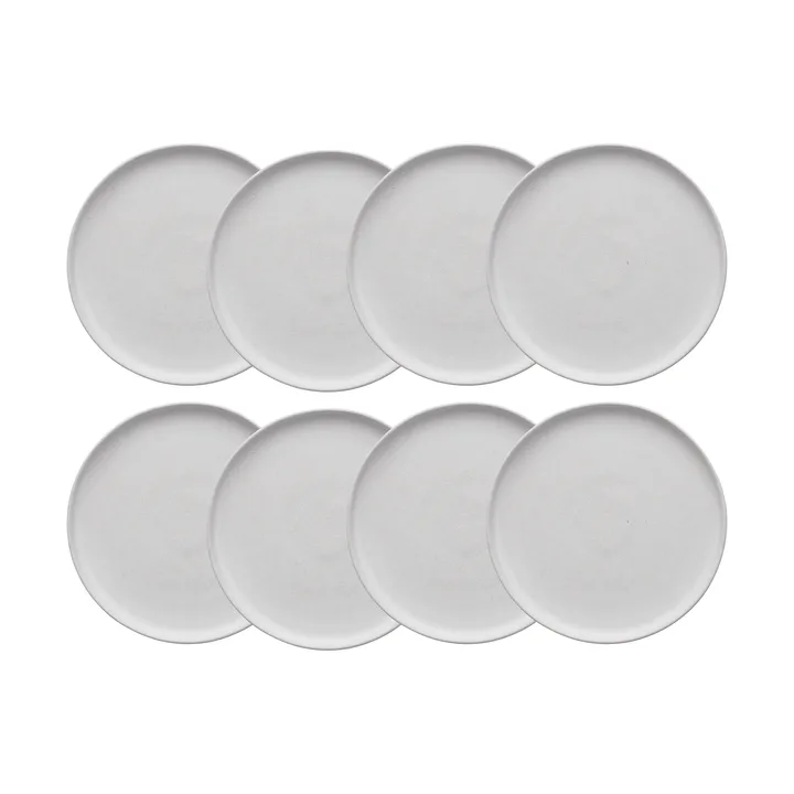 Sandsbro asiet offwhite, Ø20 cm, 8-pak - Scandi Living