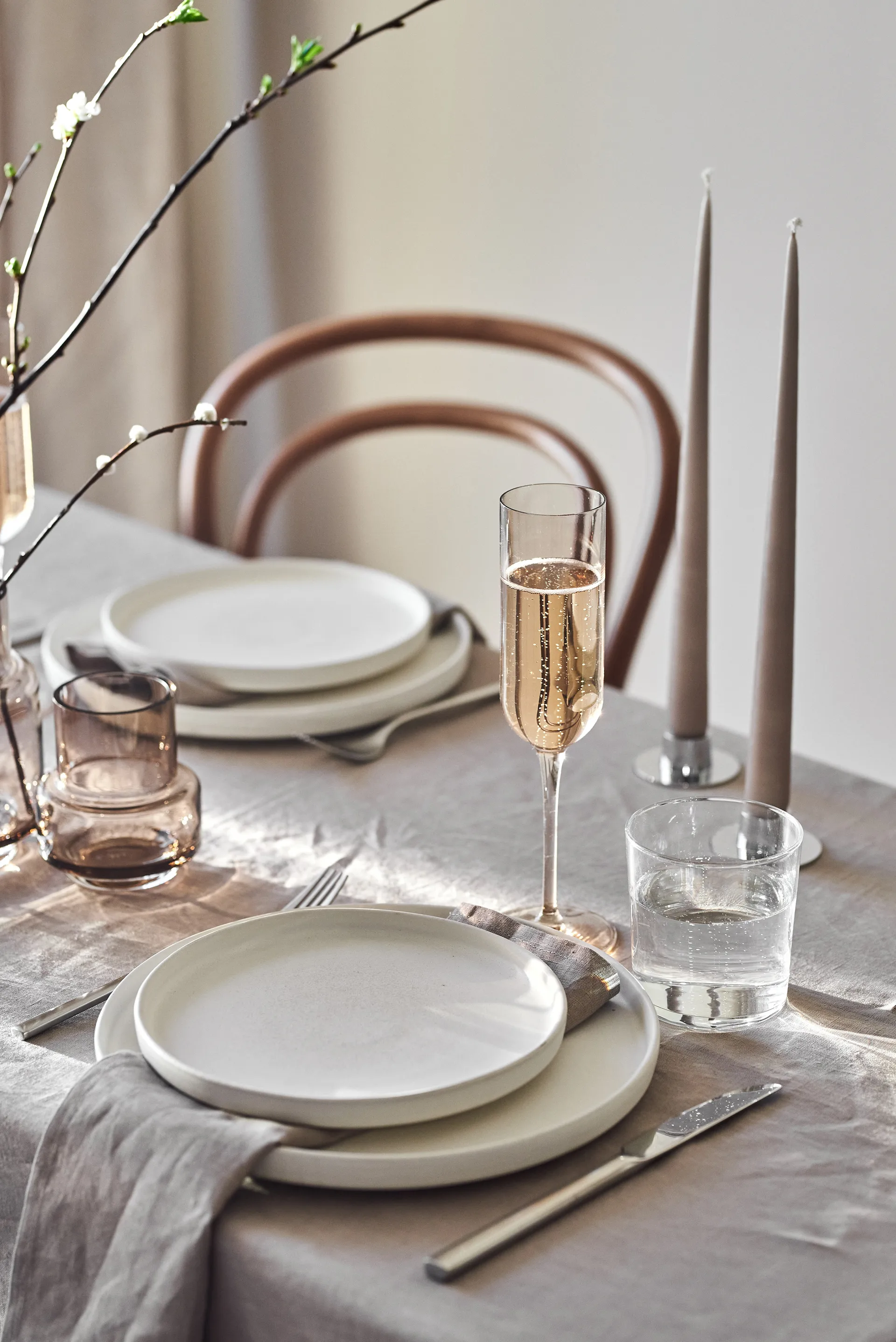 Sandsbro asiet, Offwhite, Ø20 cm Scandi Living