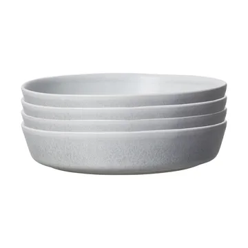 Sandsbro pastatallerken lysegrå, Ø23 cm, 4-pak - Scandi Living