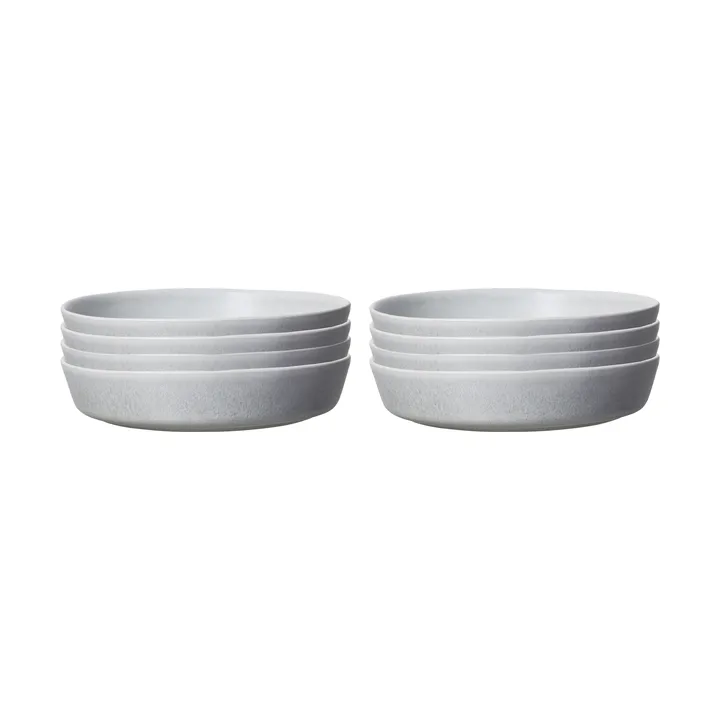 Sandsbro pastatallerken lysegrå, Ø23 cm, 6-pak - Scandi Living