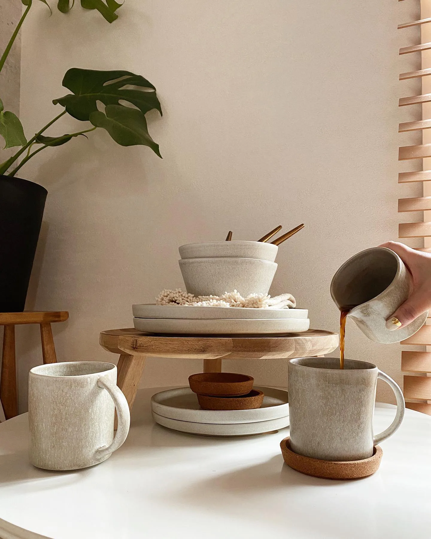 Sandsbro pastatallerken lysegrå, Ø23 cm, 6-pak Scandi Living