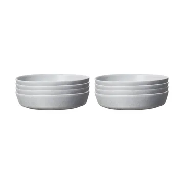Sandsbro pastatallerken lysegrå, Ø23 cm, 8-pak - Scandi Living