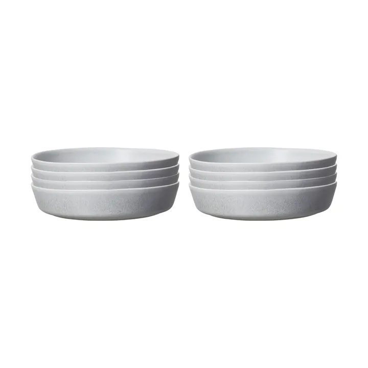 Sandsbro pastatallerken lysegrå, Ø23 cm, 8-pak - Scandi Living