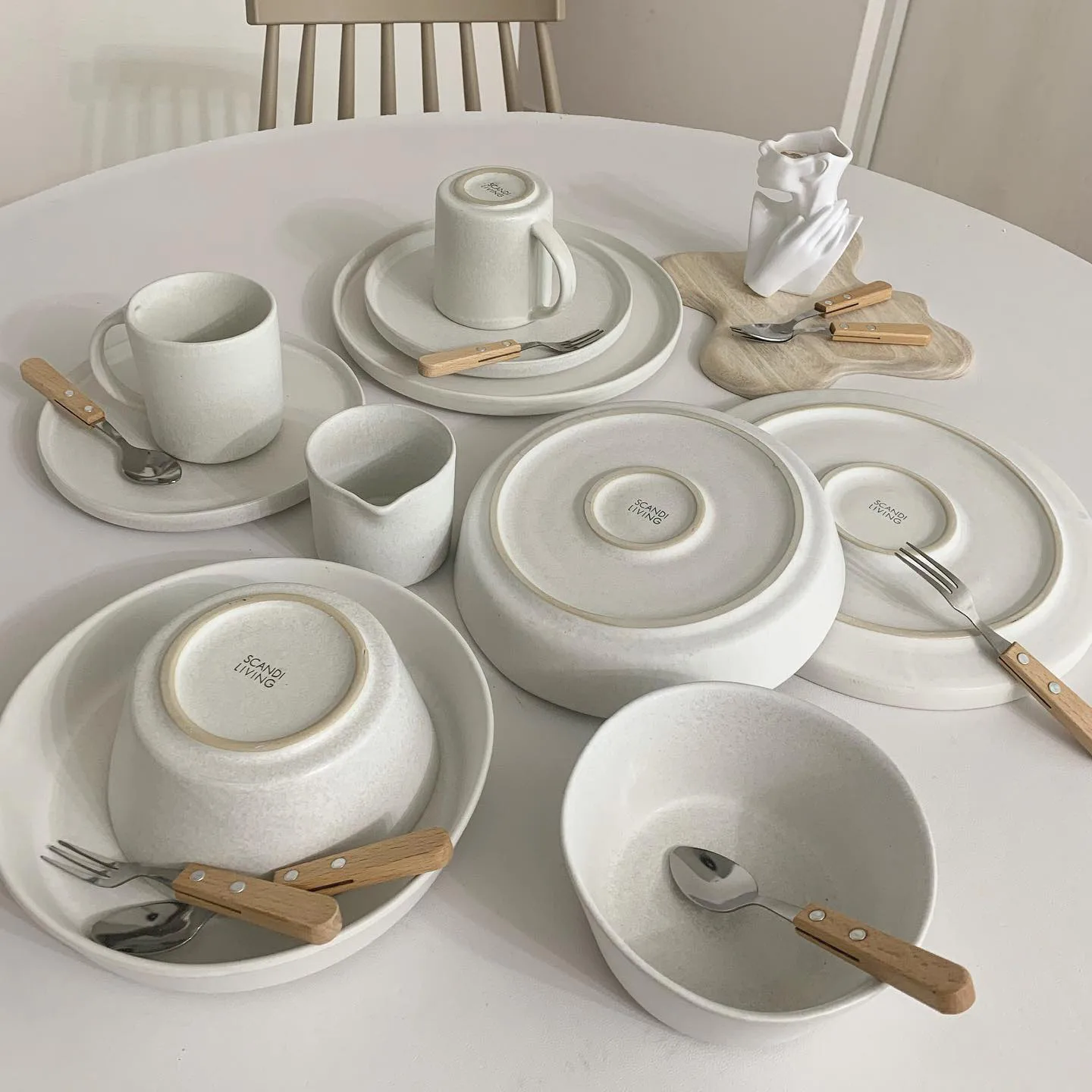 Sandsbro pastatallerken offwhite, Ø23 cm, 6-pak,  Scandi Living