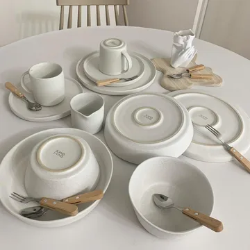 Sandsbro pastatallerken offwhite, Ø23 cm, 6-pak - Scandi Living