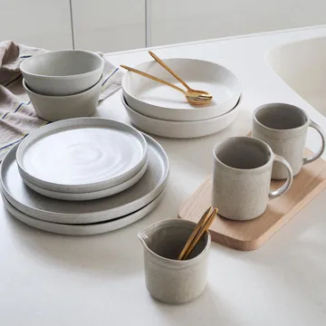 Sandsbro pastatallerken offwhite, Ø23 cm, 6-pak - Scandi Living
