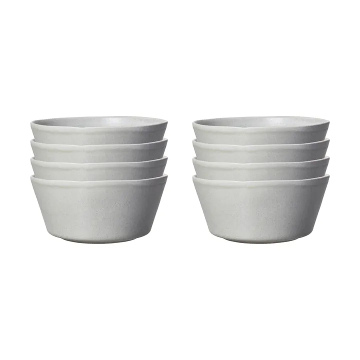 Sandsbro skål lysegrå, Ø15 cm, 8-pak - Scandi Living