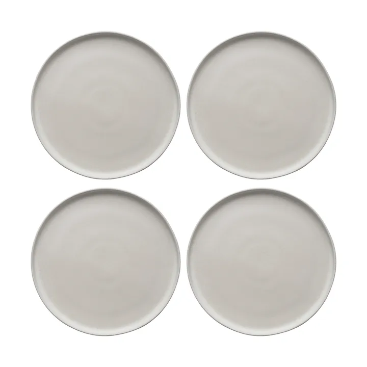 Sandsbro tallerken offwhite, Ø26 cm, 4-pak - Scandi Living