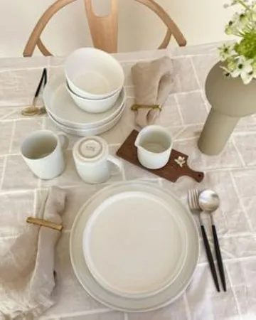 Sandsbro tallerken offwhite, Ø26 cm, 4-pak - Scandi Living