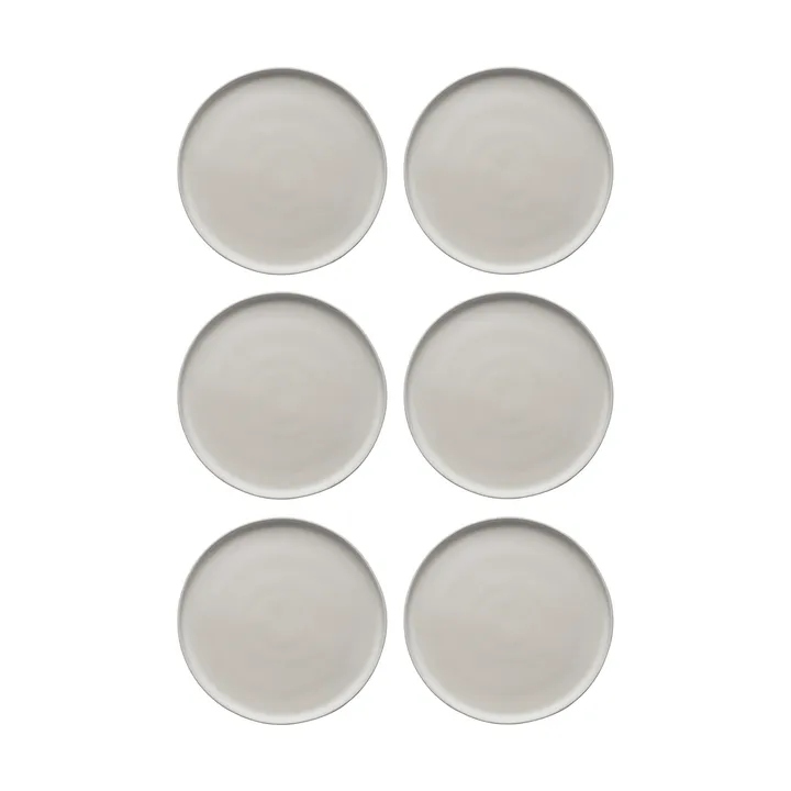 Sandsbro tallerken offwhite, Ø26 cm, 6-pak - Scandi Living