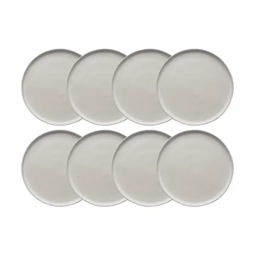 Sandsbro tallerken offwhite, Ø26 cm, 8-pak - Scandi Living