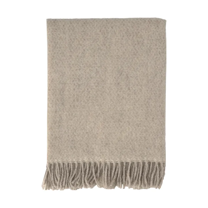 Sandstone uldplaid 130x180 cm - Beige - Scandi Living