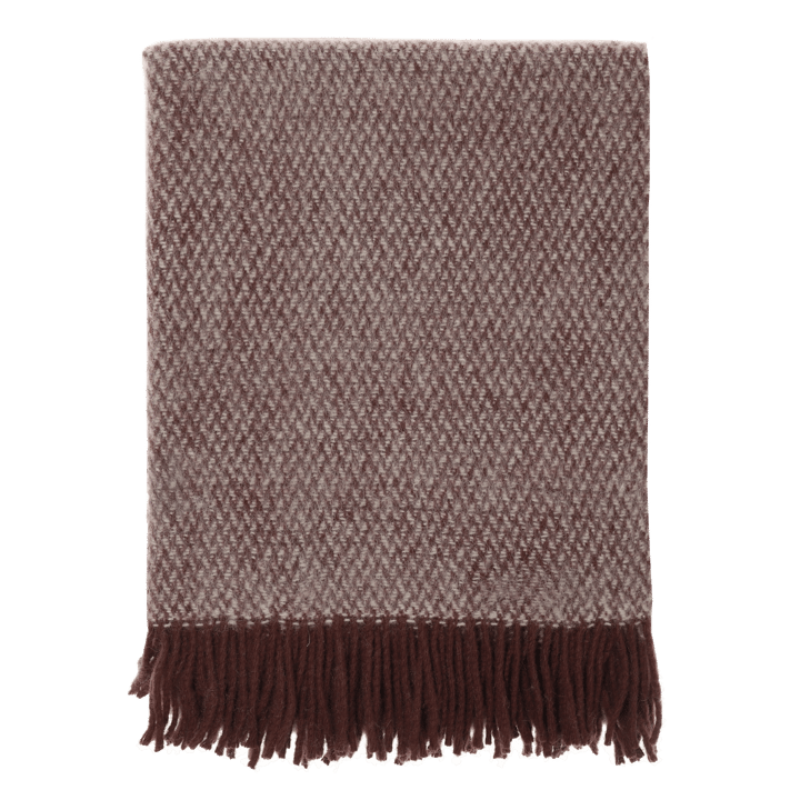Sandstone uldplaid 130x180 cm - Burgundy - Scandi Living