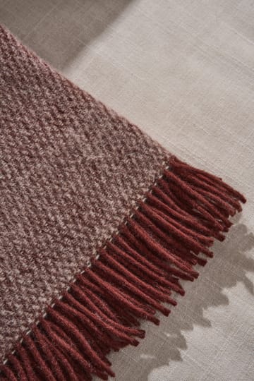 Sandstone uldplaid 130x180 cm - Burgundy - Scandi Living