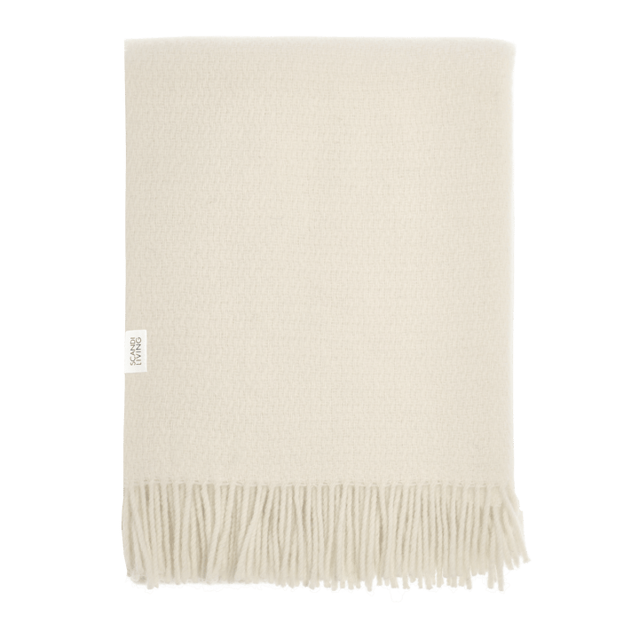 Sandstone uldplaid 130x180 cm - Creme - Scandi Living