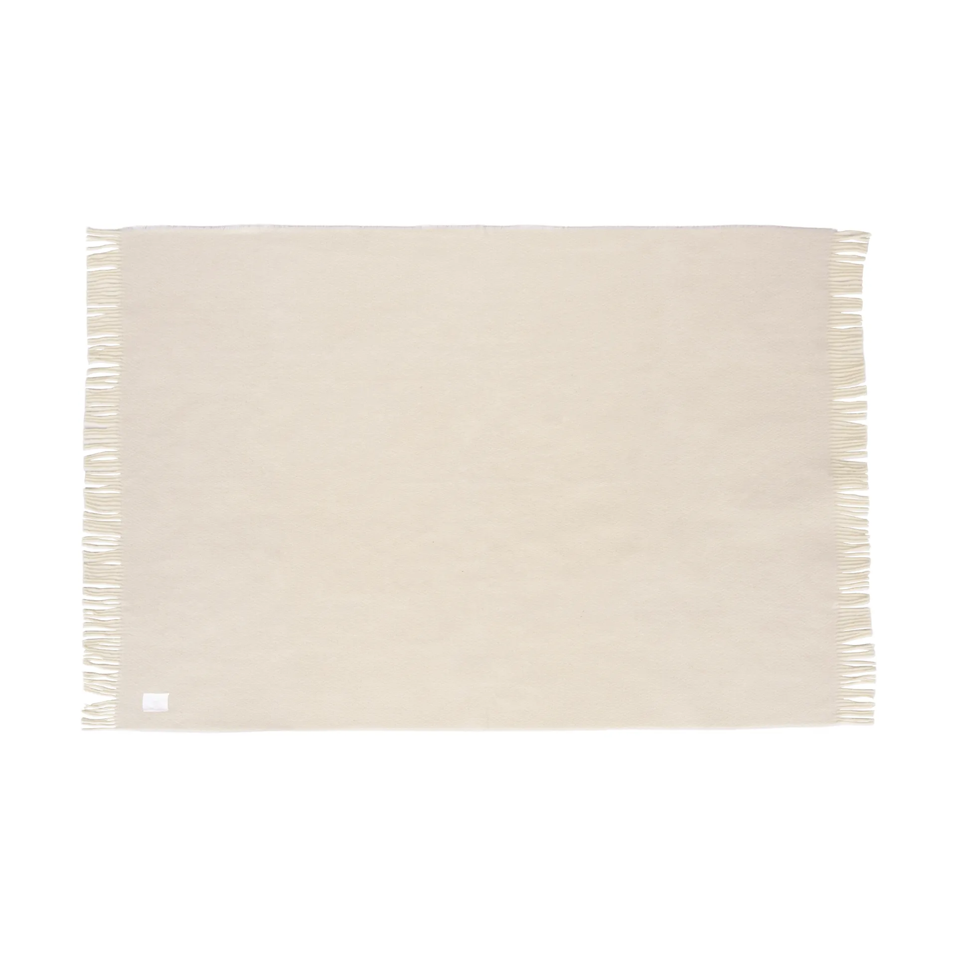 Sandstone uldplaid 130x180 cm, Creme Scandi Living