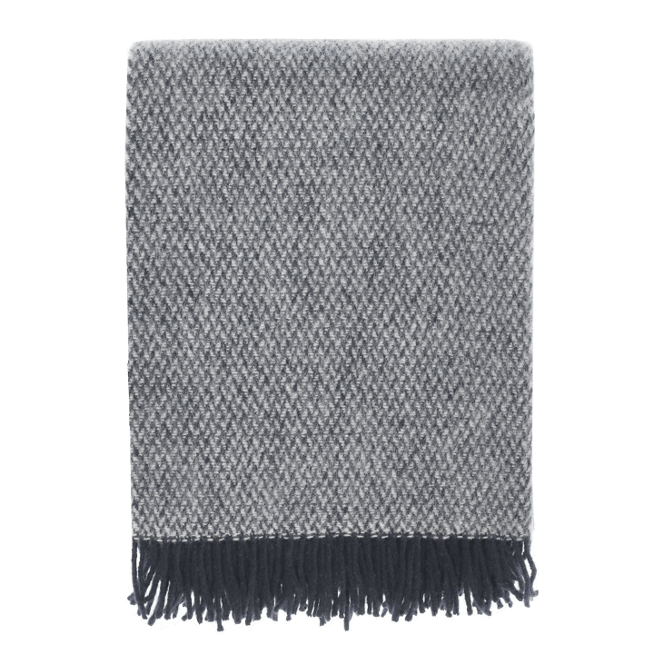 Sandstone uldplaid 130x180 cm - Indigo blå - Scandi Living