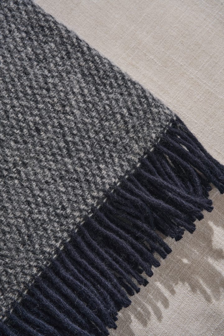 Sandstone uldplaid 130x180 cm, Indigo blå Scandi Living