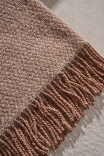 Sandstone uldplaid 130x180 cm - Mocca - Scandi Living