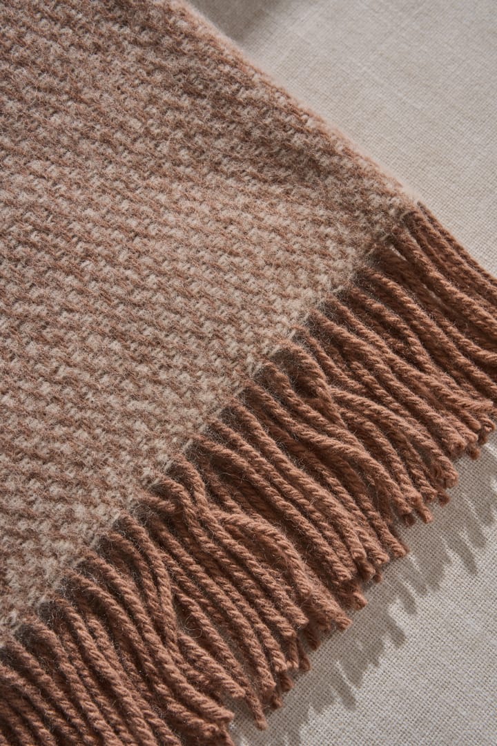 Sandstone uldplaid 130x180 cm, Mocca Scandi Living
