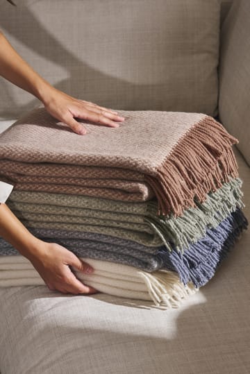 Sandstone uldplaid 130x180 cm - Mocca - Scandi Living