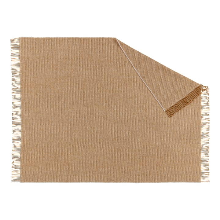 Sandstone uldplaid 130x180 cm, Mustard Scandi Living