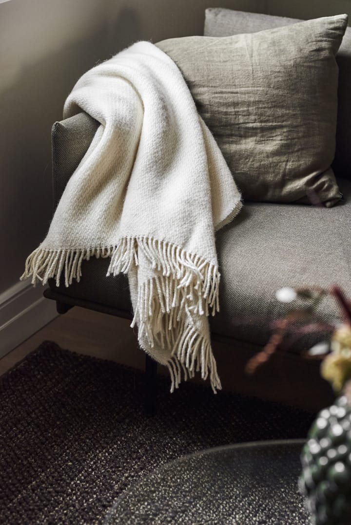 Sandstone uldplaid 130x180 cm, Off-white Scandi Living