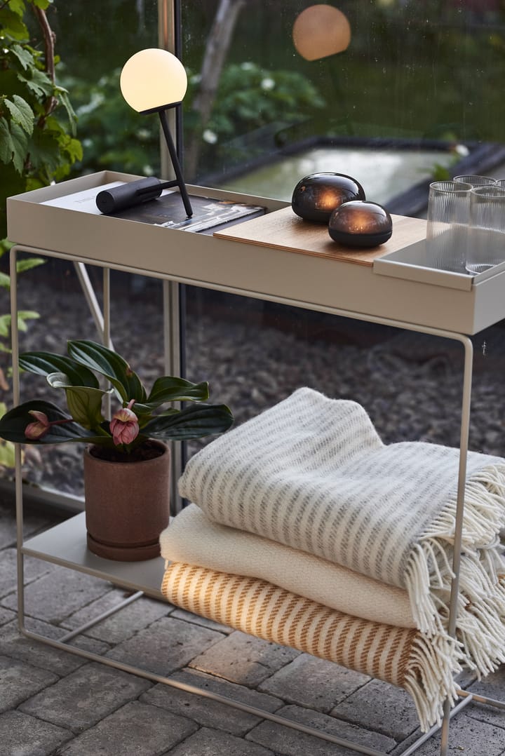 Sandstone uldplaid 130x180 cm, Off-white Scandi Living